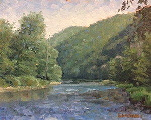 Image of Luke Sassani's painting, Canyon.